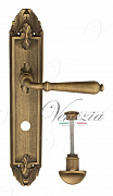 Дверная ручка Venezia "CLASSIC" WC-2 на планке PL90 матовая бронза
