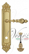 Дверная ручка Venezia "GIFESTION" WC-4 на планке PL96 полированная латунь