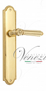 Дверная ручка Venezia "CASTELLO" на планке PL98 полированная латунь