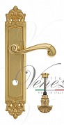 Дверная ручка Venezia "CARNEVALE" WC-4 на планке PL96 полированная латунь
