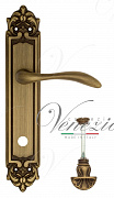 Дверная ручка Venezia "ALESSANDRA" WC-4 на планке PL96 матовая бронза