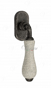 Ручка оконная Venezia "COLOSSEO" белая керамика паутинка FW античное серебро
