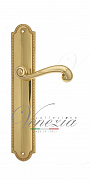 Дверная ручка Venezia "CARNEVALE" на планке PL98 полированная латунь