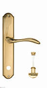 Дверная ручка Venezia "ALESSANDRA" WC-2 на планке PL02 полированная латунь