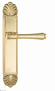 Дверная ручка Venezia "CALLISTO" на планке PL87 полированная латунь