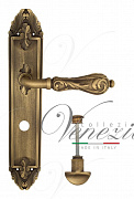 Дверная ручка Venezia "MONTE CRISTO" WC-2 на планке PL90 матовая бронза