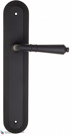 Дверная ручка на планке Fratelli Cattini "TOSCANA" PL288-NM матовый черный