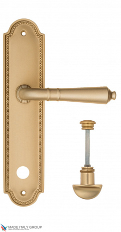Дверная ручка на планке Fratelli Cattini "TOSCANA" WC-2 PL248-BS матовая латунь