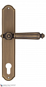 Дверная ручка на планке Fratelli Cattini "TORCELLO" CYL PL02-BY матовая бронза