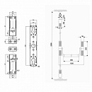 Механизм антипаники Doorlock V PD700RP/FR серия Variant, черный, без балки и тяг. Накладной для пассивной створки. Огнестойкий.