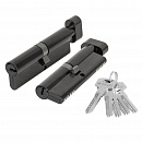 Цилиндровый Fuaro (Фуаро) механизм (200 ZM/100) 2000ZM Knob 100 (50+10+40) BL-24 черный 5Key с вертушкой