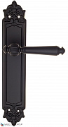 Дверная ручка на планке Fratelli Cattini "MARANI" PL96-NM матовый черный