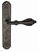 Дверная ручка Venezia "ANAFESTO" на планке PL02 античное серебро
