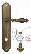 Дверная ручка Venezia "GIFESTION" WC-4 на планке PL98 матовая бронза