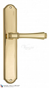 Дверная ручка Venezia "CALLISTO" на планке PL02 полированная латунь