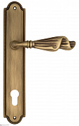 Дверная ручка Venezia "OPERA" CYL на планке PL98 матовая бронза