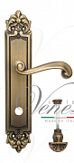 Дверная ручка Venezia "CARNEVALE" WC-4 на планке PL96 матовая бронза