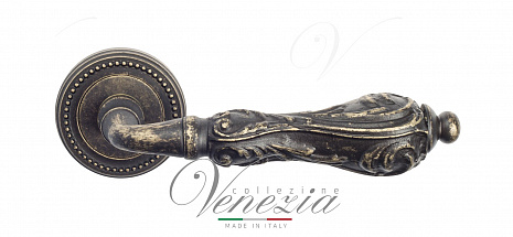 Дверная ручка Venezia "MONTE CRISTO" D3 античная бронза