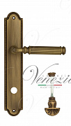 Дверная ручка Venezia "MOSCA" WC-4 на планке PL98 матовая бронза
