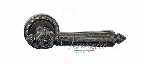 Дверная ручка Venezia "CASTELLO" D2 античное серебро