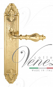Дверная ручка Venezia "GIFESTION" на планке PL90 полированная латунь