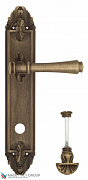 Дверная ручка Venezia "CALLISTO" WC-4 на планке PL90 матовая бронза