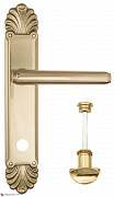 Дверная ручка Venezia "EXA" WC-2 на планке PL87 полированная латунь