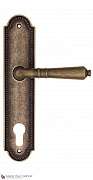 Дверная ручка на планке Fratelli Cattini "TOSCANA" CYL PL248-BA античная бронза
