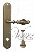 Дверная ручка Venezia "GIFESTION" WC-2 на планке PL02 матовая бронза
