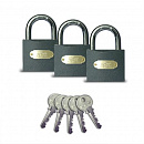 Замки навесные Apecs PD-01-63 (3Locks+5Keys)