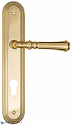 Дверная ручка на планке Fratelli Cattini "GRACIA" CYL PL288-OLV полированная латунь