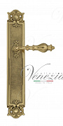 Дверная ручка Venezia "GIFESTION" на планке PL97 полированная латунь