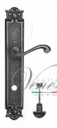Дверная ручка Venezia "VIVALDI" WC-2 на планке PL97 античное серебро