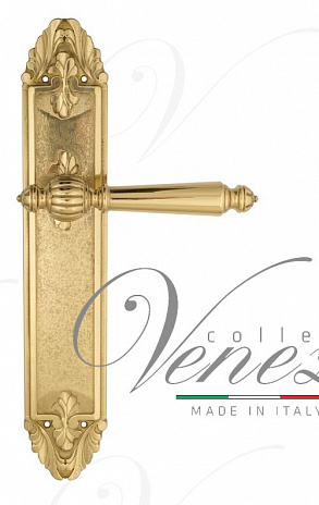 Дверная ручка Venezia "PELLESTRINA" на планке PL90 полированная латунь