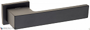 Дверная ручка на прямоугольном основании Fratelli Cattini "COSMO A" 6-NM матовый черный