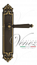 Дверная ручка Venezia "PELLESTRINA" на планке PL96 темная бронза