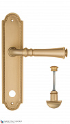 Дверная ручка на планке Fratelli Cattini "GRACIA" WC-2 PL248-BS матовая латунь