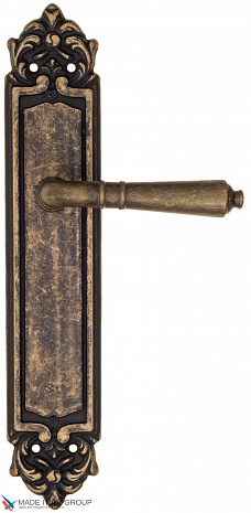 Дверная ручка на планке Fratelli Cattini "TOSCANA" PL96-BA античная бронза