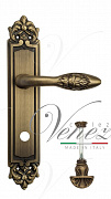 Дверная ручка Venezia "CASANOVA" WC-4 на планке PL96 матовая бронза