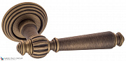 Дверная ручка на круглом основании Fratelli Cattini "MARANI" D8-BY матовая бронза