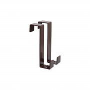 АЛЛЮР КДН-1 (20х20) коричневый 2 шт. Крючок на дверь мебели навесной (30)