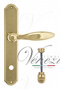 Дверная ручка Venezia "MAGGIORE" WC-2 на планке PL02 полированная латунь