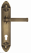 Дверная ручка Venezia "IMPERO" CYL на планке PL90 матовая бронза