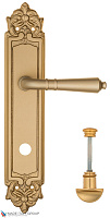 Дверная ручка на планке Fratelli Cattini "TOSCANA" WC-2 PL96-BS матовая латунь