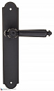 Дверная ручка на планке Fratelli Cattini "TORCELLO" PL257-NM матовый черный