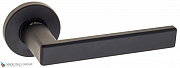 Дверная ручка на круглом основании Fratelli Cattini "VIVO" 7.7-NM матовый черный