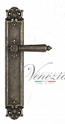 Дверная ручка Venezia "CASTELLO" на планке PL97 античная бронза