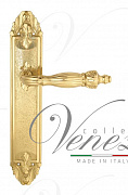 Дверная ручка Venezia "OLIMPO" на планке PL90 полированная латунь