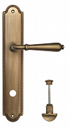Дверная ручка Venezia "CLASSIC" WC-2 на планке PL98 матовая бронза