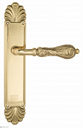 Дверная ручка Venezia "MONTE CRISTO" на планке PL87 полированная латунь